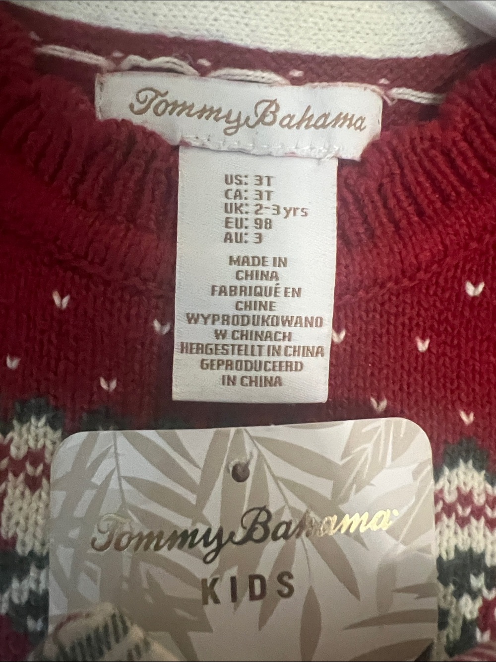 Tommy Bahama LIKE NEW Toddler Girl’s Sweater Bow Outfit Set - Picture 2 of 4